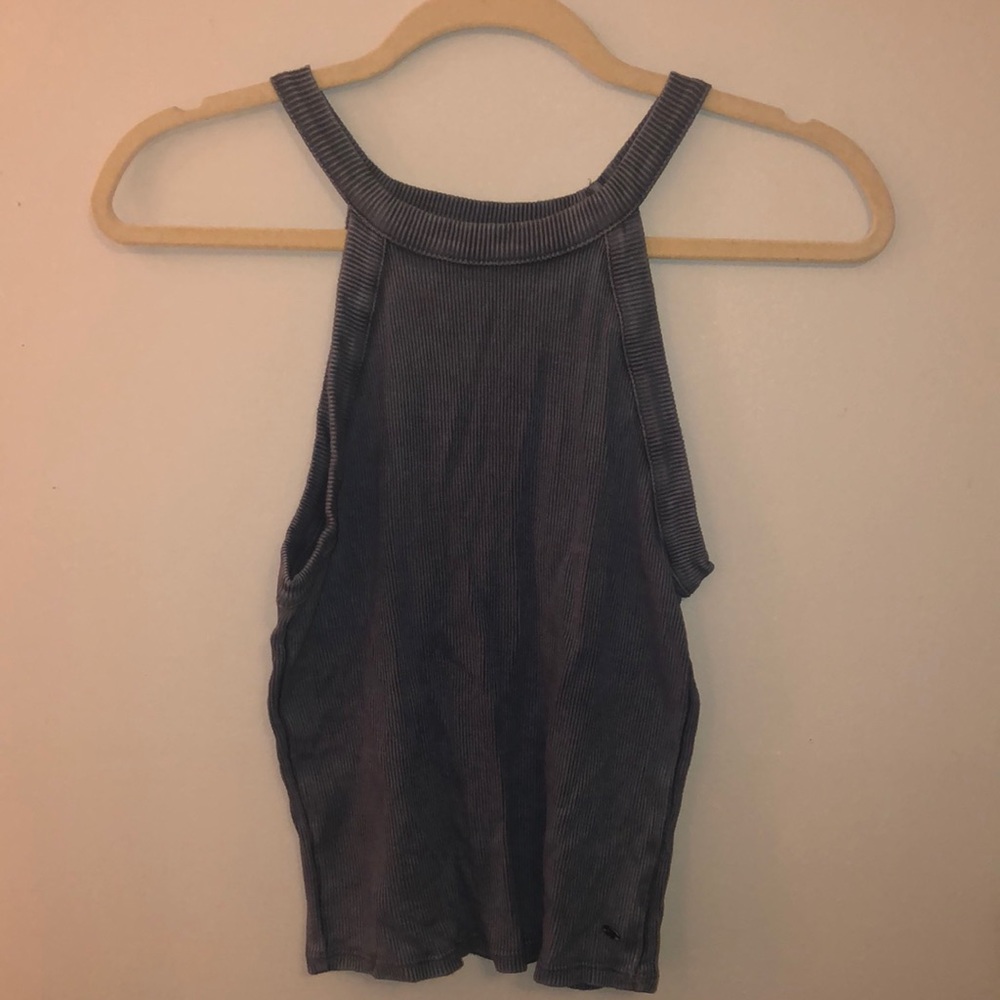 High neck crop top
